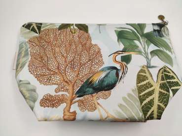 Projekt Tasche mit Reißverschluß GR.M   ***  TROPISCHE VÖGEL